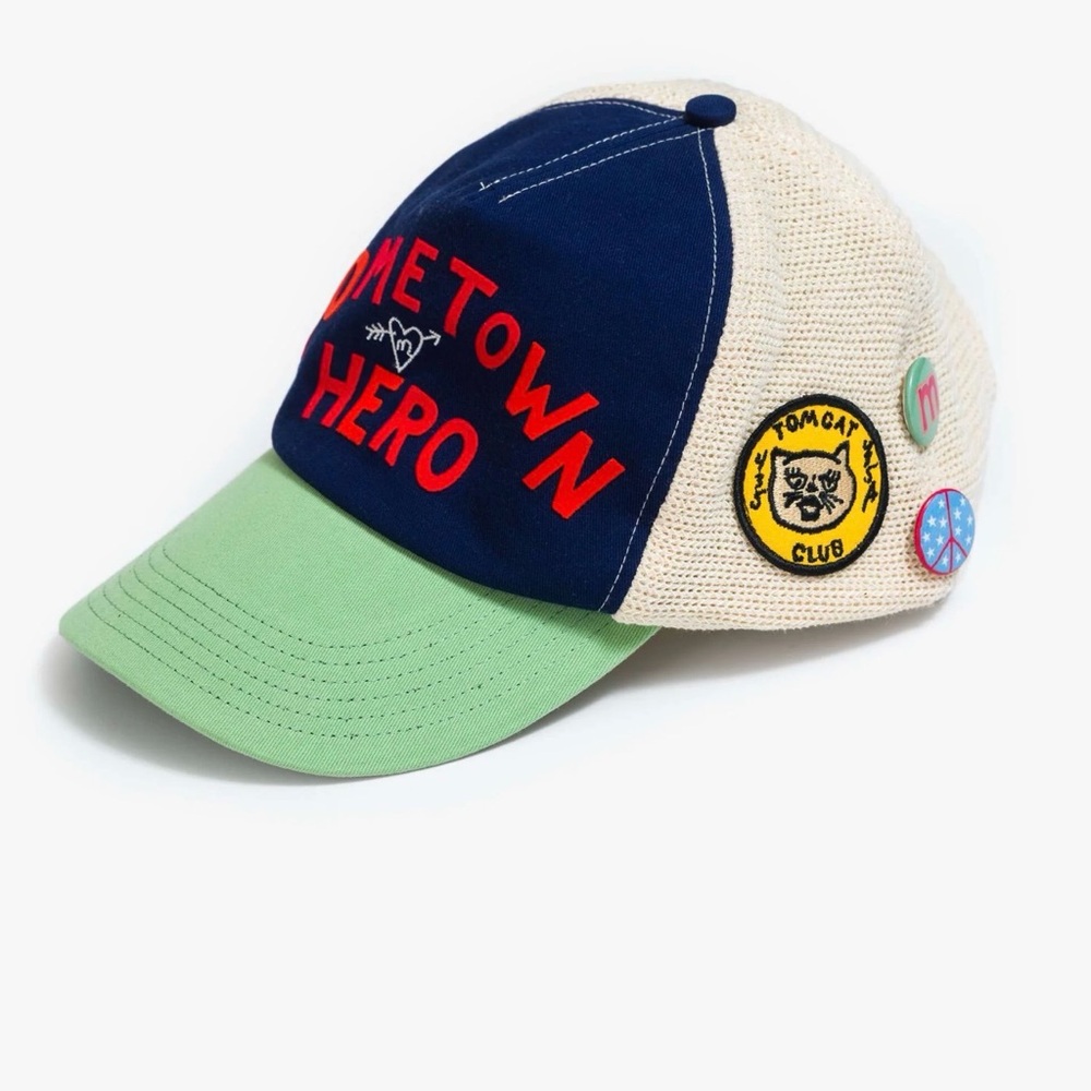 MOTHER Multicolor 'Hometown Hero' Patch Mesh Baseball Cap